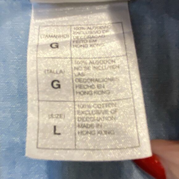 Vtg Warner Bro Tweety Bird Chambray Embroidered BLUE Women’s Denim Button Up L - Picture 9 of 9